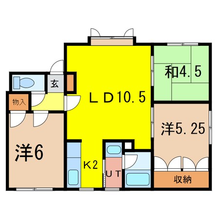 ハイムミヤコシの物件間取画像